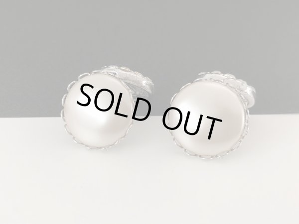 画像2: サラコベントリー SARAH COV パール ラインストーン ダブルサイド リバーシブル 両面 イヤリング USA コスチュームジュエリー 1950s 1960s (2)