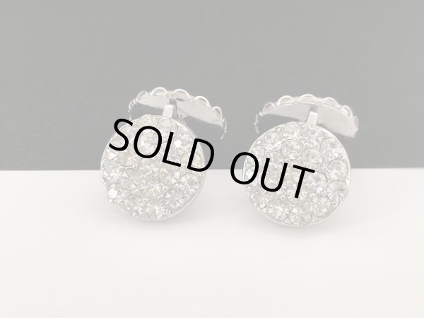 画像3: サラコベントリー SARAH COV パール ラインストーン ダブルサイド リバーシブル 両面 イヤリング USA コスチュームジュエリー 1950s 1960s (3)