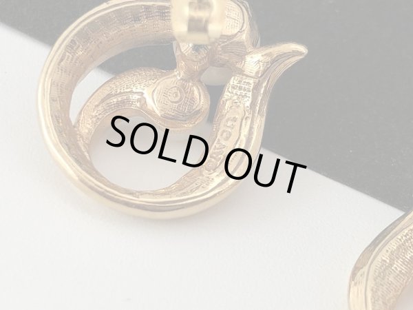 画像3: AVON エイボン ゴールド パール ピアス USA コスチュームジュエリー (3)