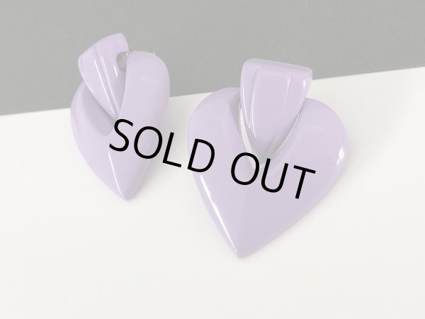 画像2: パープルカラー 揺れる ピアス USA (2)