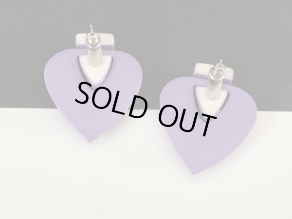 画像5: パープルカラー 揺れる ピアス USA (5)