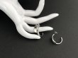 画像5: シルバートーン ダブルライン デザイン フープ ピアス USA (5)