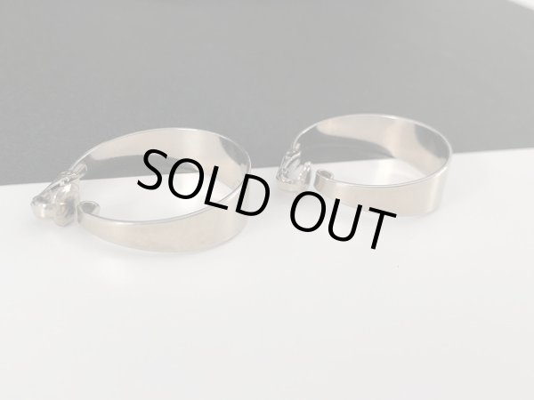 画像5: シルバートーン デザイン フープ イヤリング USA (5)