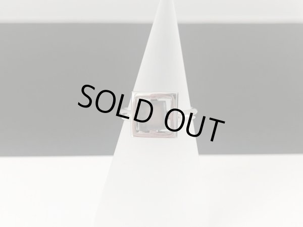 画像2: 指輪  リング シルバートーンシェルカラー USA  (2)