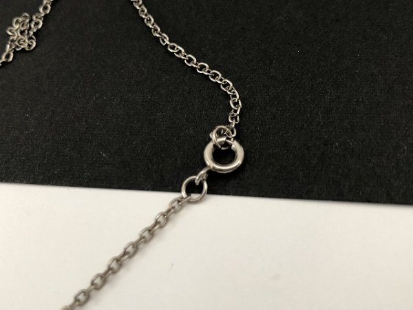 画像3: シルバートーン チェーン ネックレス USA  (3)