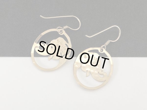 画像4: ゾウ ぞうモチーフ ゴールドトーン 揺れるピアス USA (4)