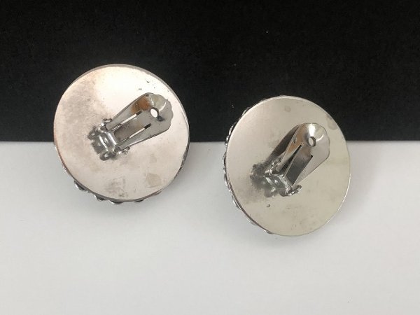 画像5: シルバートーン 大ぶり イヤリング USA (5)