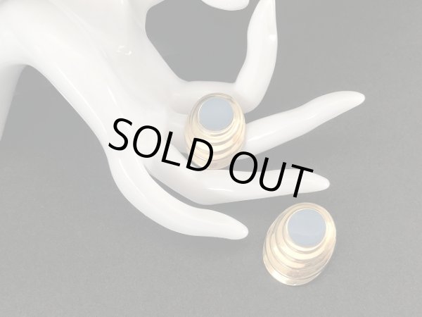 画像3: ゴールドトーン エナメルカラーピアス USA (3)