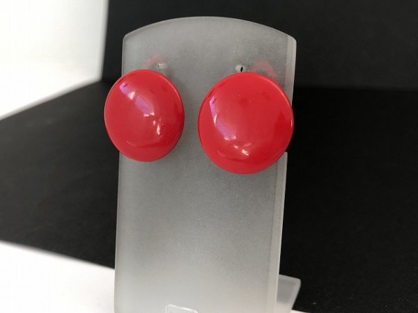 画像2: レッドエナメルカラーイヤリング USA (2)