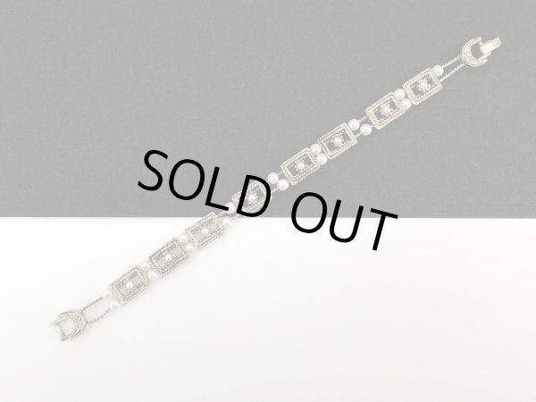 画像4: ゴールドトーン パールビーズ ブレスレット USA  (4)