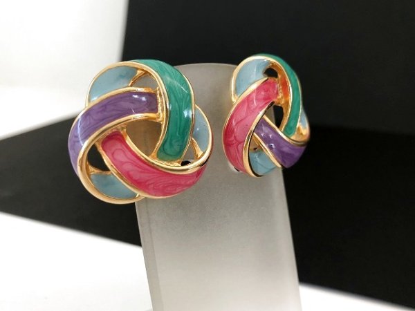 画像3: エナメルカラー イヤリング USA (3)