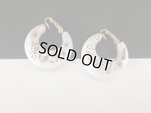 画像4: フラワーデザイン フープイヤリング USA (4)