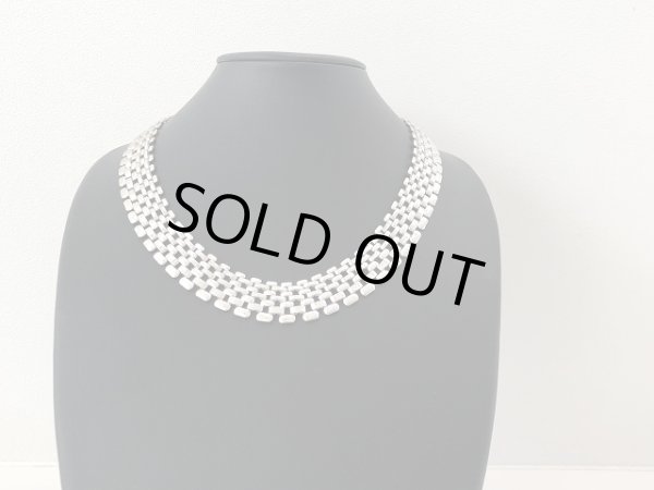 画像2: シルバートーン チョーカーネックレス  USA  (2)