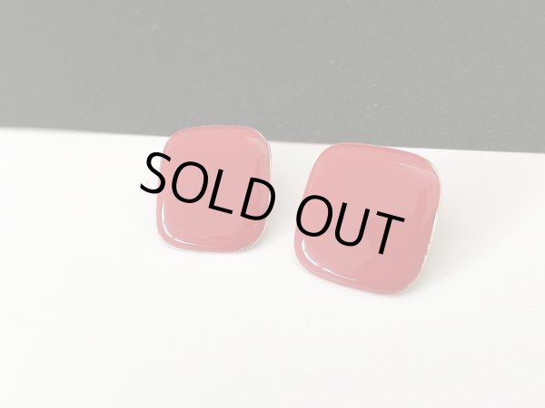 画像2: レッドエナメルカラーピアス USA (2)