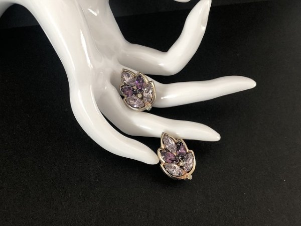 画像4: Barclay バークレイ 1950's リーフモチーフ イヤリング USA ヴィンテージ コスチュームジュエリー (4)