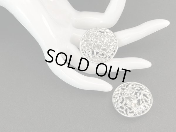 画像5: サラコベントリー SARAH COV シルバートーン 大ぶり イヤリング USA (5)