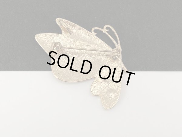 画像4: 蝶々 バタフライモチーフ ブローチ USA ヴィンテージ (4)