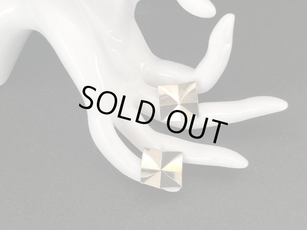 画像4: ゴールドトーン デザインピアス USA (4)