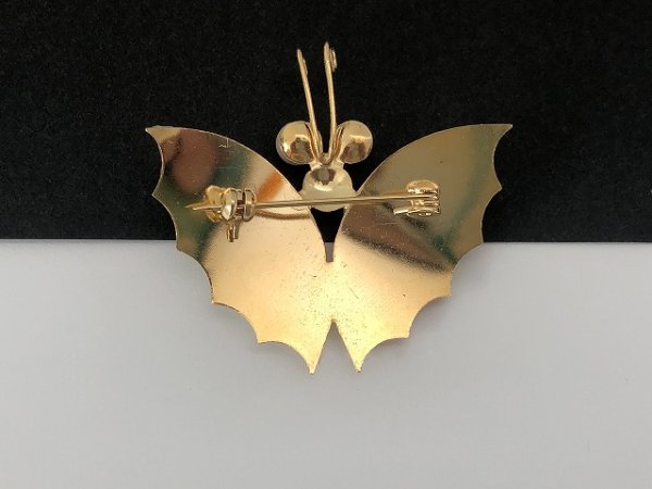 画像3: 蝶々 バタフライモチーフ ブローチ USA ヴィンテージ (3)