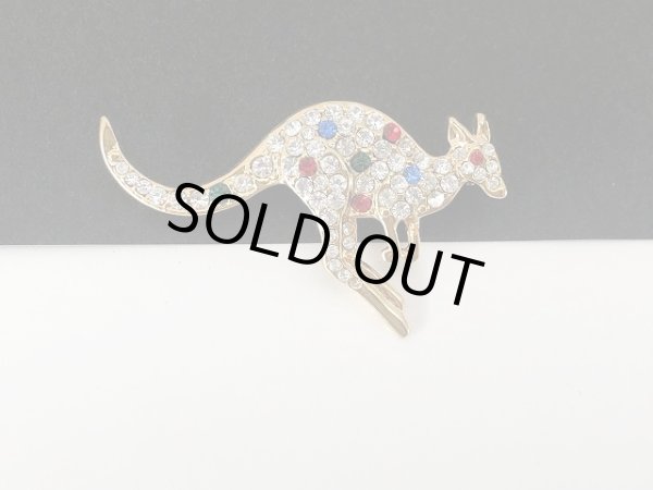 画像2: カンガルーモチーフ ブローチ USA ヴィンテージ (2)