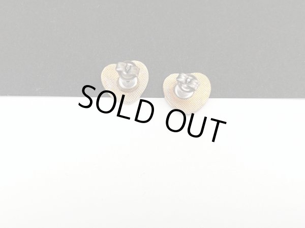 画像5: エナメルメタル ハート 小ぶりなピアス USA (5)