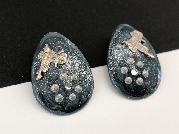 画像3: エナメルカラー ピアス USA (3)