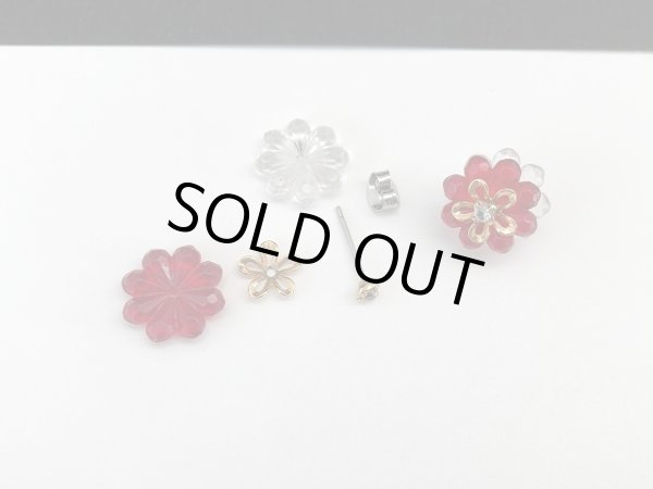 画像3: フラワーモチーフ 4WAY ピアス USA (3)