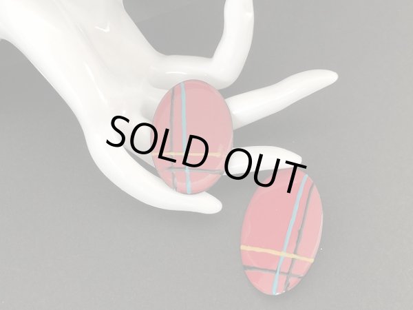 画像4: エナメルカラー 大ぶりイヤリング USA (4)