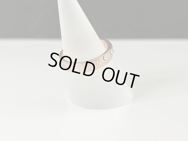 画像4: 指輪  リング ゴールドトーン ラインストーン USA  (4)