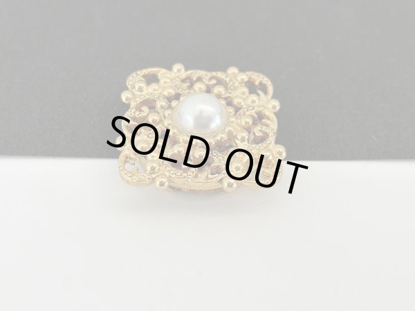 画像2: ボタン カバー ゴールド パール BUTTON COVER USA ヴィンテージ (2)