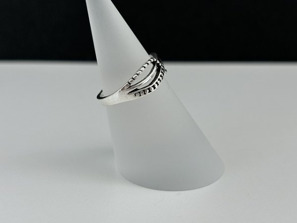 画像4: 指輪  リング シルバートーン デザインリング USA  (4)