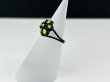 画像2: 指輪  リング ブラックトーン フラワー お花 デザインリング USA  (2)
