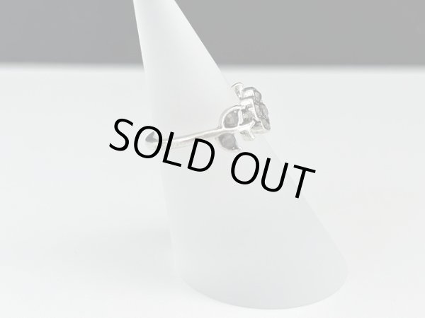 画像4: 指輪  リング シルバートーン フラワー お花 デザインリング USA  (4)