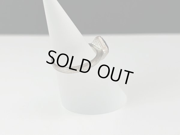 画像4: 指輪  リング ブラックカラーカボション シルバートーン デザインリング USA  (4)