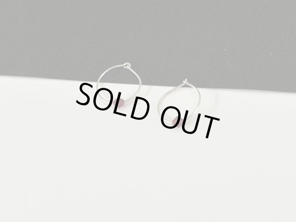 画像3: 華奢なゴールドトーン 小ぶりなフープピアス USA (3)