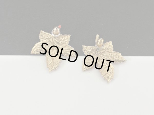 画像4: エナメルカラー リーフ デザインピアス USA (4)