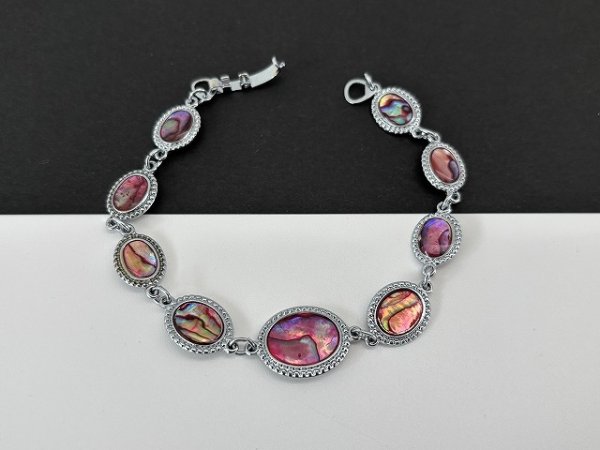 画像2: シェルカラー ブレスレット USA ヴィンテージ (2)