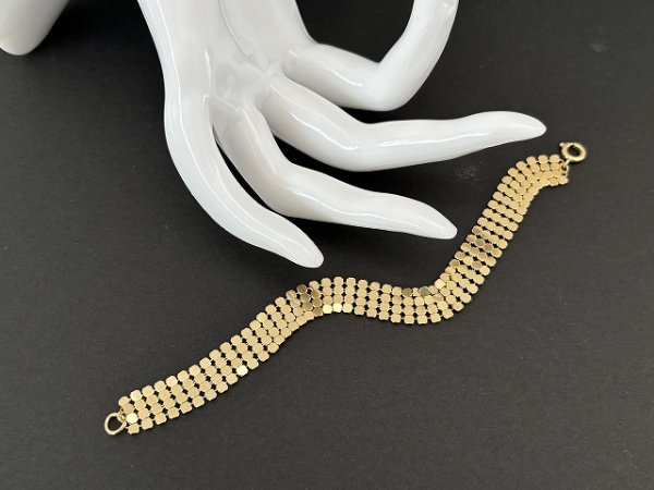 画像3: ゴールドトーン ブレスレット USA ヴィンテージ (3)