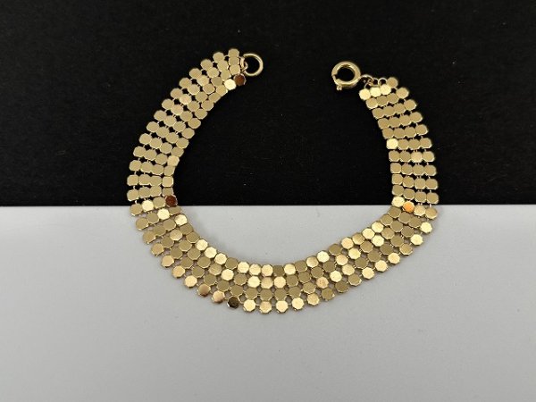 画像2: ゴールドトーン ブレスレット USA ヴィンテージ (2)